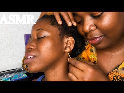 ASMR✨Tooth-picking Your Dirty Ear Lobe Plus Braid Loosening(compilation)