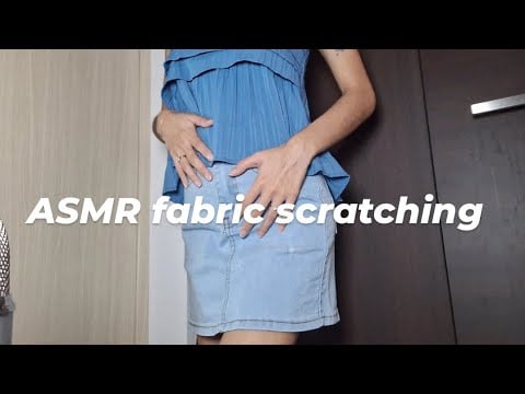 ASMR fabric scratching (top & skirt) 👚