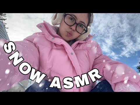 ASMR IN THE SNOW ❄️ Crunchy Cold Snow Sounds and Crispy Footsteps 