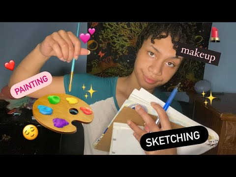 ASMR - Painting, Sketching, Makeup & More