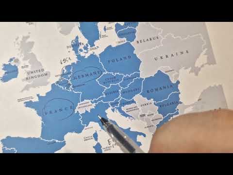 ASMR: A Brief Quirky History of United Europe [ ASMR History + tracing ]