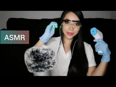 ASMR EN ESPAÑOL /ROLEPLAY DERMATOLOGA TE COQUETEA (Tratamiento FACIAL con  LASER )ASMR MEDICO