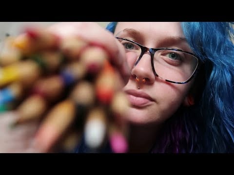 ASMR Quietly Colouring You In With EVERY Pencil In The Pencil Box ✏