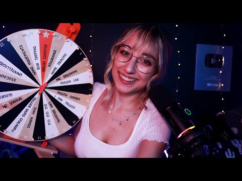 ASMR | Microphone test with a TRIGGER WHEEL 🙊 (Trigger Words, Mouth Sounds, etc.) | FIFINE K658