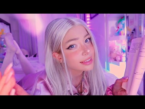 Girlfriend Sleepover ASMR | Roleplay | Spa | Massage | Personal Attention | Face Touch | Reading