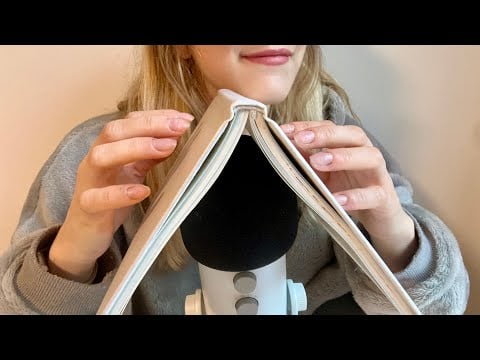 ASMR Book tapping and painting video
