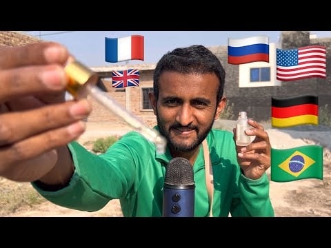 ASMR Makeup 💄 In Different Countries 🇺🇸🇬🇧🇩🇪🇫🇷🇷🇺🇧🇷 | Outdoor 