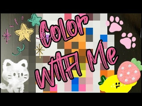 ASMR Color With Me “Pink Lemonade” With Omy