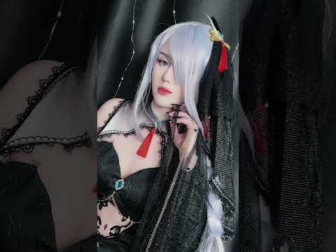 Shenhe in dress 🖤 Cosplay #animecosplay #cosplay #cosplayer #cosplaygirl #shenhe #genshinimpact