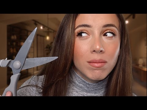 ASMR CREEPY CLASSMATE GIVES YOU A HAIRCUT | 4K