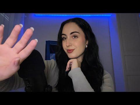 ASMR ~ TOUCHING YOUR FACE (spit painting, mouth & hand sounds)💤🫧 #asmr