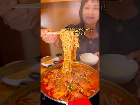When the $1000 budae jjigae is too small… #food #eating #hotpot #ramen #seafood