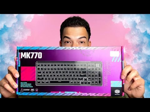 ASMR Unboxing Cooler Master MK770 Macaron