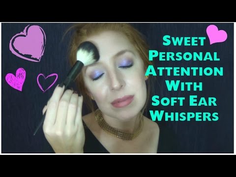 Ear Massage/Brushing With Breathy Whispers *ASMR*