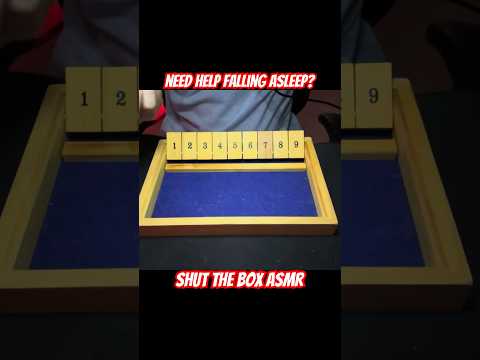 shut the box asmr 😴💤 #asmr #asmrshorts #shutthebox #tingles #sleep #sleepaid #asmrsounds