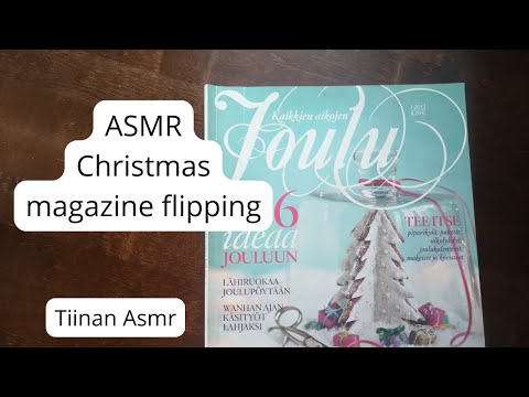 Asmr in English - Christmas magazine flipping - whispering 🤫