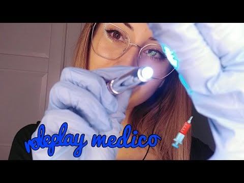 🇮🇹ASMR ITA• ROLEPLAY MEDICO💉💊,TI VISITO ED ESAME DEI NERVI CRANICI #roleplaymedico