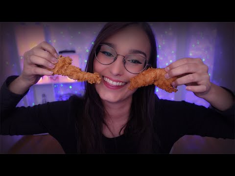 ASMR 🍗 MI PRIMERA VEZ COMIENDO KFC 🍗| ASMR EN ESPAÑOL