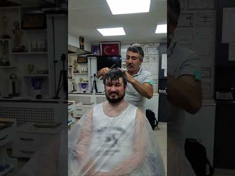 RELAXING HAIR CUTING AND CRAZY SKIN CARE WITH TURKISH BARBER MUNUR ONKAN