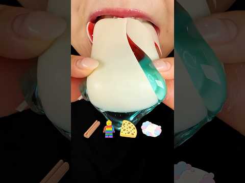 ASMR CRUNCH SNACK, WAX CANDY, KOREAN BREAD, CHOCOLATE HONEY JELLY