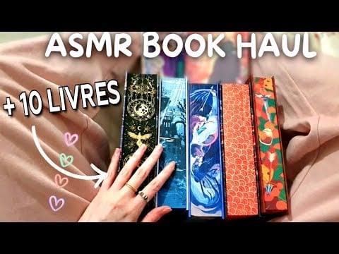 ASMR 📚 1er vidéo BOOK HAUL 2026 | Tapping & Tracing