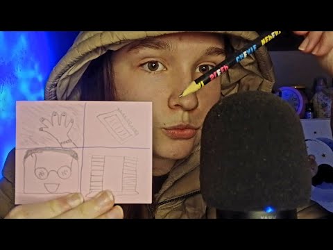 ASMR desenhando nos seus ouvidos, sons de escrita com lápis