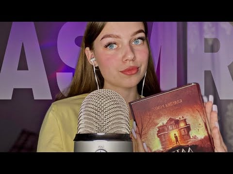 📚АСМР читаю книжку неразборчивым шепотом (пытаюсь)|| звуки рта