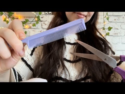 ASMR - Relaxing Hair Cut + Consultation for Sleep 💇‍♀️💤