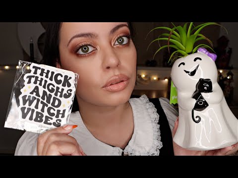 ASMR| COZY Halloween HAUL - Show & Tell (Tapping, Scratching & more)
