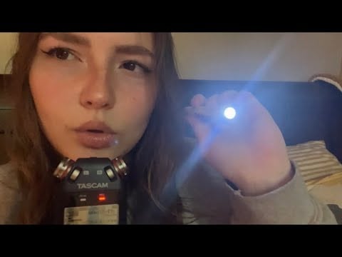 ASMR TASCAM Up Close Whispers & Mouthsounds~Handmovements/personal attention + Mic tapping