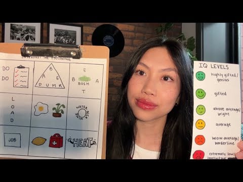 Asmr testing your IQ level (soft spoken)