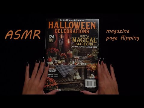 ASMR | Halloween 🎃👻🦇 Magazine Flipping ~ Soft Spoken