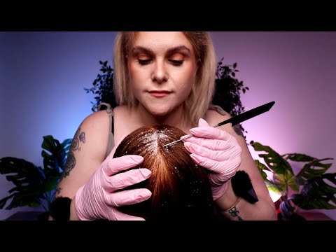 Satisfying ASMR Dandruff Removal, Scalp Check & Treatment