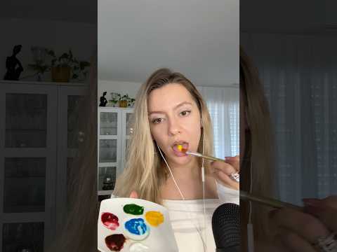 Spit paining you with edible paint🌈👩‍🎨 requested video.. long version coming out tomorrow! 💗
