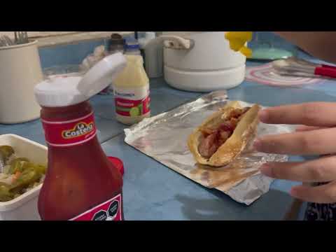 ASMR RECETA DE HOT DOGS VOZ OFF COMBINADA