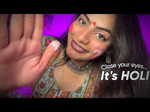 You Can’t Escape! 😌 Let’s Play Holi Together | ASMR