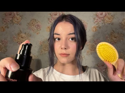 Greek ASMR | Hair Spa Roleplay + Chit Chat about my Travels  | Tapping