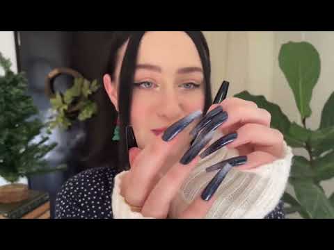 *one minute asmr* tapping & scratching XXL nails (no talking)