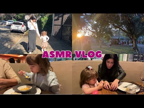 ASMR VLOG - PASSEIO PELO IBIRAPUERA E RESTAURANTE