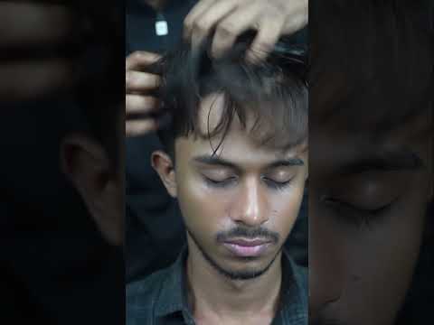 Rhythmic Head Scratching Massage With Crunchy Neck Cracking #shorts