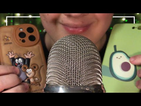 ASMR Tapping & Scratching on my Phone Cases! 🥑 (Deutsch/German)