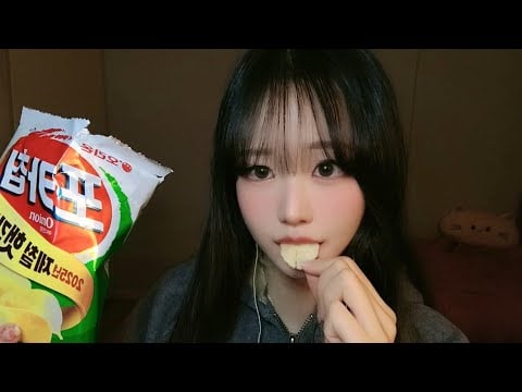 [ASMR] 1시간 동안 감자칩 바삭함 느끼기💕 | 바삭바삭 감자칩 이팅 사운드