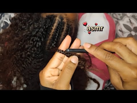 ASMR CASEIRO APLICADO - Tirando tranças do seu cabelo ( voz suave para dormir 😴) 