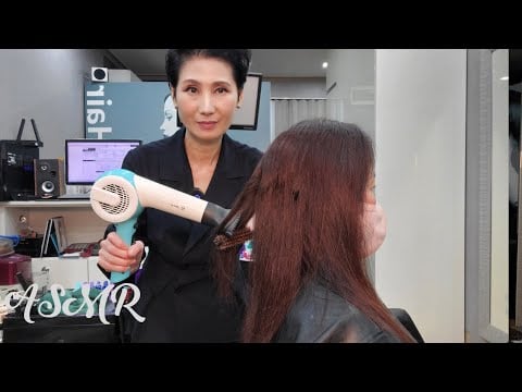 미용실 ASMR  브론즈 멋내기(새치커버)   Bronze style (sawn cover)/Korean hair salon