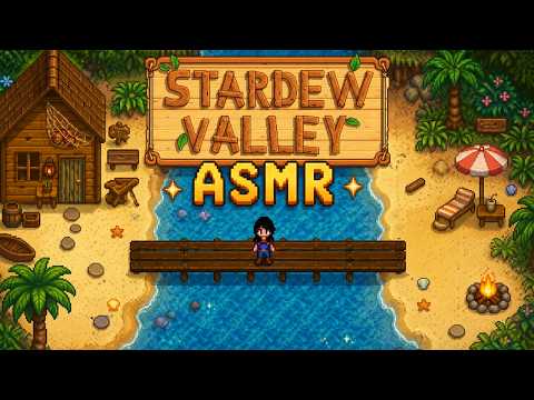 ASMR - Desbloqueamos o outro lado da praia! 🌴🌊 (Gameplay Stardew Valley)
