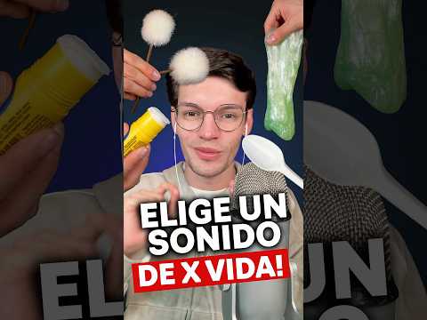 ELIGE SOLO UN SONIDO DE POR VIDA 😳 ASMR PARA DORMIR #asmr #shorts #asmrsounds