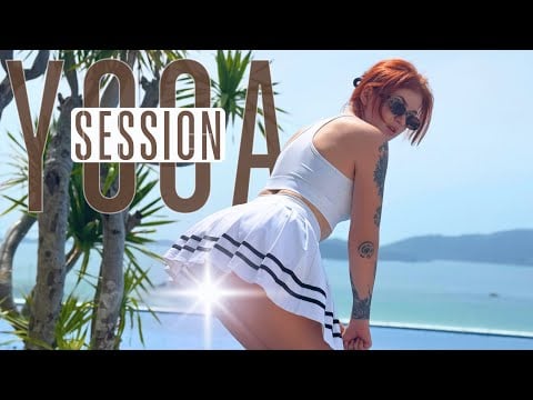 [4K] Full Body Gentle Yoga Flow with Crazy Ocean View | Fix Stiff Hips Fast