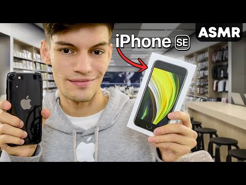 ASMR español Te VENDO el NUEVO IPHONE SE 2020 - Unboxing - ASMR Español - Mol ASMR