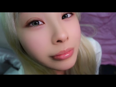 ASMR girl who obsessed to u give u close-up kissing,etc