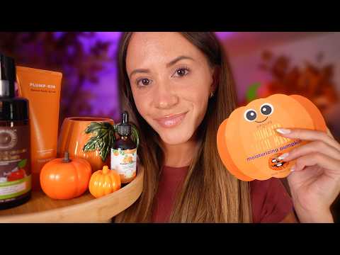 ASMR Fall Spa Treatment For Sleep 🍁 (skincare, hair treatment, personal attention)